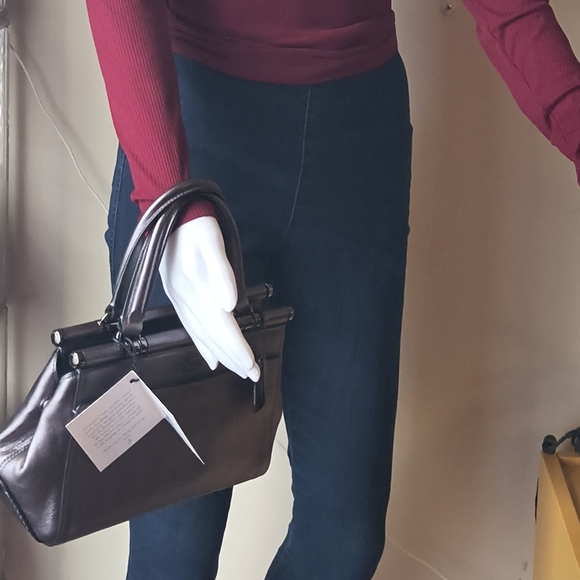 Coach Grace 20 – Metallic Black + Gunmetal – NWOT - Picture 12 of 14